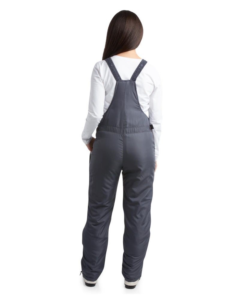 CHEROKEE Women's Insulated Snow Bib - Water Resistant Ski Overall Pants, Size X-Large, Grey - Image 5